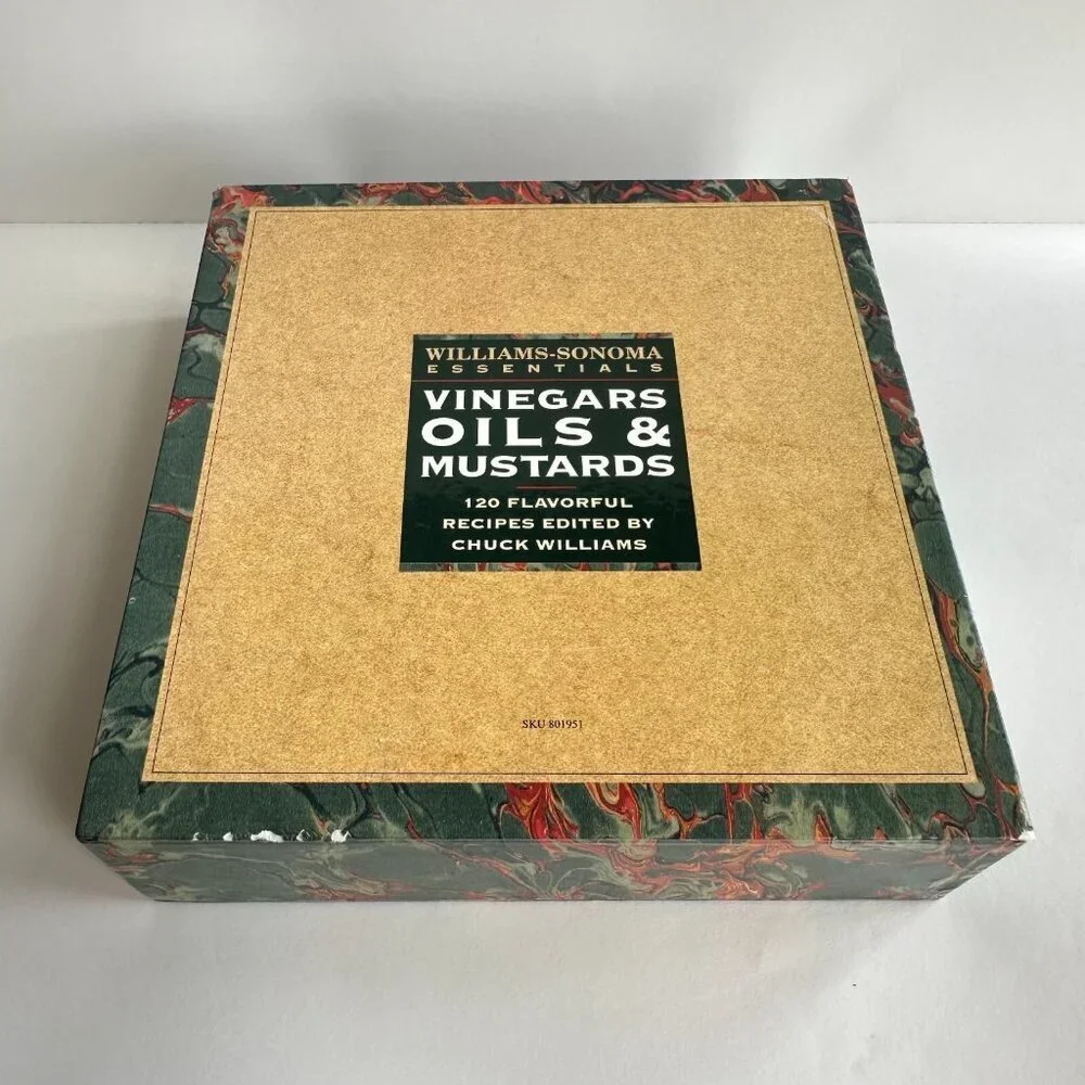 Williams Sonoma Essentials: Vinegars Oils & Mustards Book Set Recipes Cookbooks